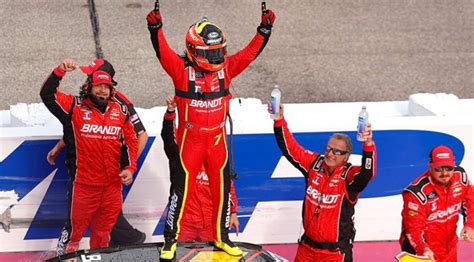 Justin Allgaier zooms to Xfinity Series win at New Hampshire.